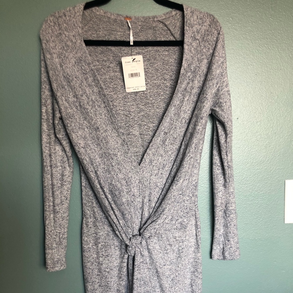 Free People Blue sweater dress